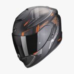 Casco Scorpion EXO-1400 AIR EVO SHELL Negro Mate Naranja 22.06
