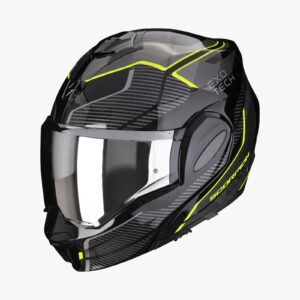 Casco Scorpion EXO-TECH EVO Animo Negro Amarillo Neon 22.06