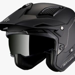 Casco MT District SV S Solid Negro Mate 22.06