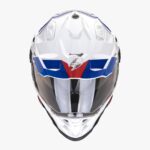 Casco Scorpion ADF-9000 Desert Blanco Rojo Azul 22.06