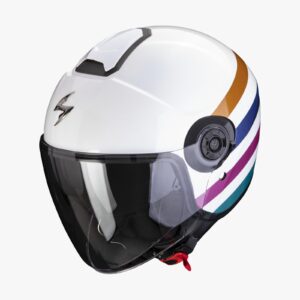 Casco Scorpion EXO-CITY II BEE Blanco Verde Gold 22.06