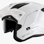 Casco MT District SV S Solid A0 Blanco Brillo 22.06