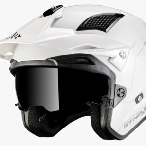 Casco MT District SV S Solid A0 Blanco Brillo 22.06