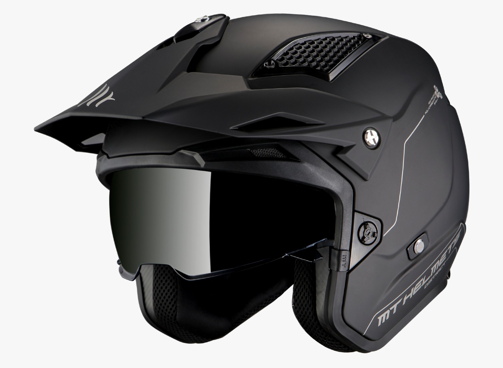 Casco MT District SV S Solid Negro Mate 22.06