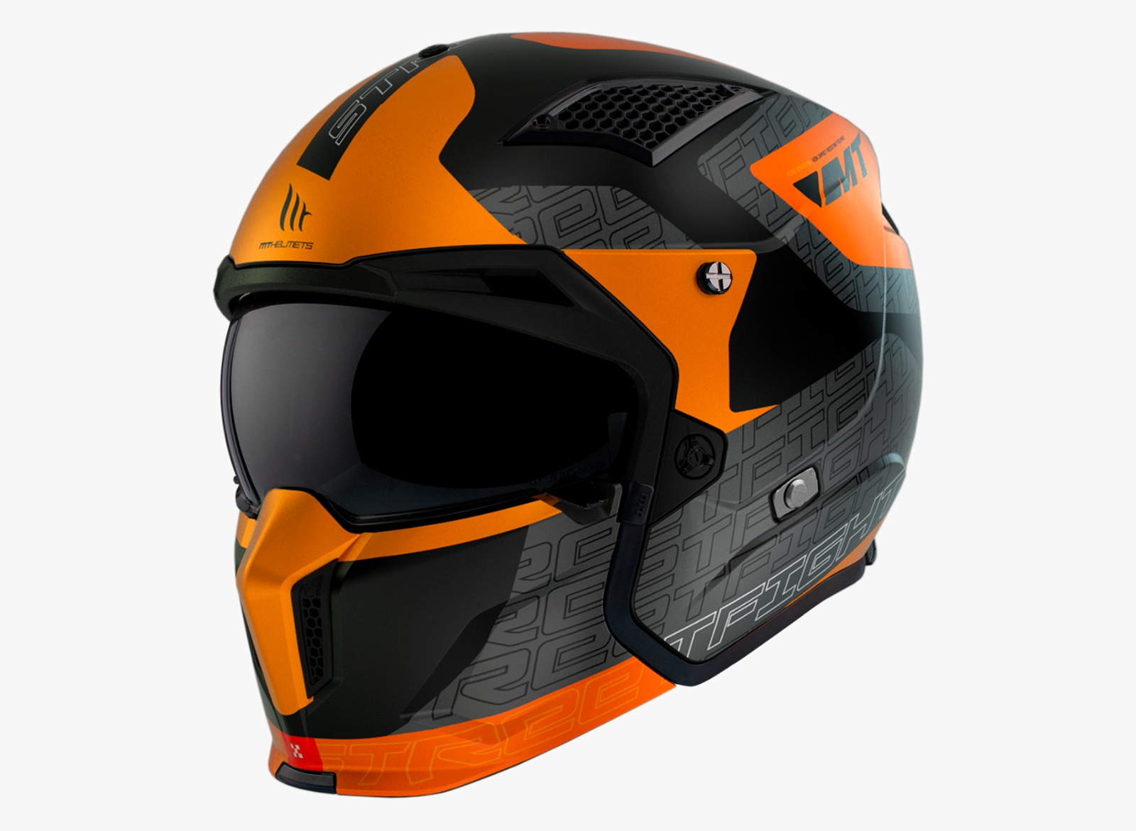 Casco MT Streetfighter SV S Totem B4 Naranja Mate 22.06