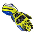 Guante Spidi CARBO TRACK EVO Azul Amarillo