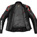 Chaqueta SPIDI Piel EVORIDER 2 Negro Rojo