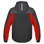 Chaqueta SPIDI HOODIE H2OUT II Negro Antracita Rojo Fluor