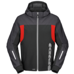 Chaqueta SPIDI HOODIE H2OUT II Negro Antracita Rojo Fluor