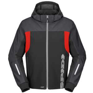 Chaqueta SPIDI HOODIE H2OUT II Negro Antracita Rojo Fluor