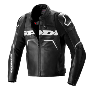 Chaqueta SPIDI Piel EVORIDER 2 Negro Blanco
