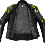 Chaqueta SPIDI Piel EVORIDER 2 Negro Fluor