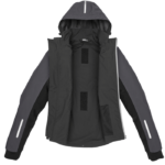 Chaqueta SPIDI HOODIE H2OUT II Negro Antracita Rojo Fluor