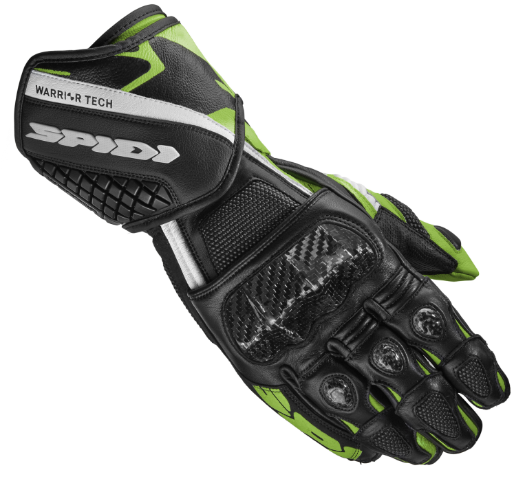 Guante Spidi CARBO 5 Negro Verde Kawasaki
