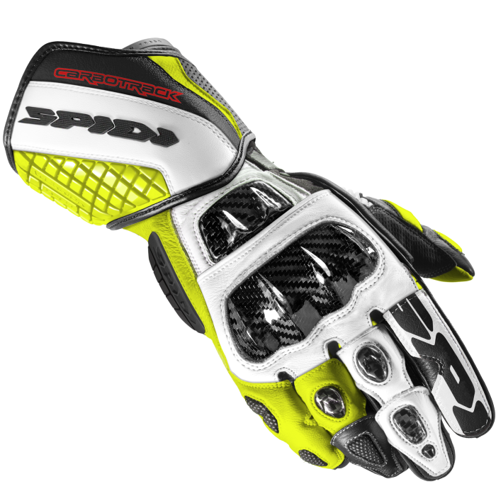 a203-394-1 Guante Spidi CARBO TRACK EVO Negro Fluor