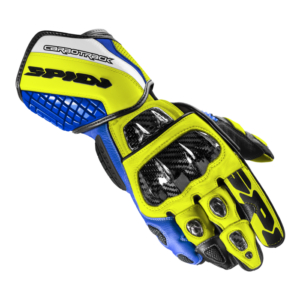 Guante Spidi CARBO TRACK EVO Azul Amarillo