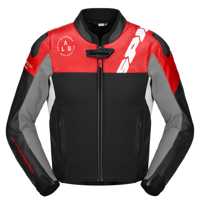 Chaqueta SPIDI DP PROGRESSIVE HYBRID PERFORATED Rojo