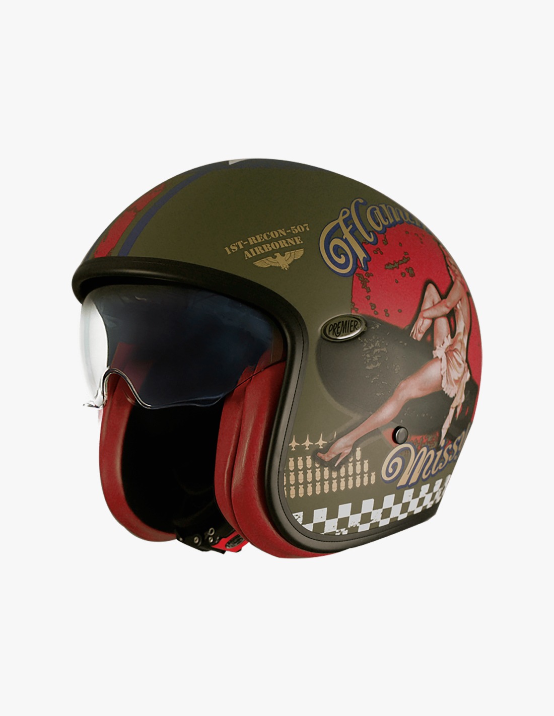 Casco Premier Vintage Classic PIN UP MILITARY BM 22.06