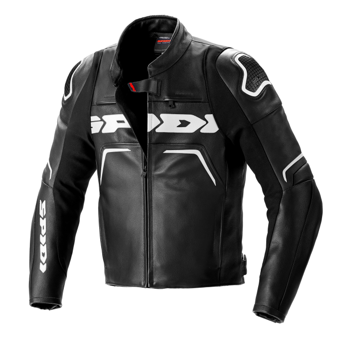 Chaqueta SPIDI Piel EVORIDER 2 Negro Blanco