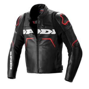 Chaqueta SPIDI Piel EVORIDER 2 Negro Rojo