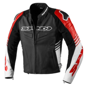 Chaqueta SPIDI TRACK WARRIOR Negro Rojo