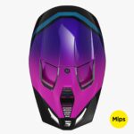 Casco Off Road Shot Race Sky Purple Chrome