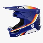 Casco Off Road Shot Furious Aim Blue Glossy