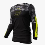 Jersey Off Road Shot Contact Patrol Black Neon Yellow