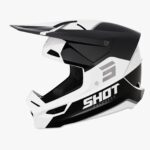 Casco Off Road Shot Furious Bolt Black White Glossy