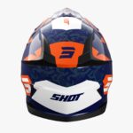 Casco Off Road Shot Pulse AirFit Blue White Orange Glossy