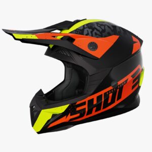 Casco Off Road Shot Pulse AirFit Black Neon Yellow Glossy