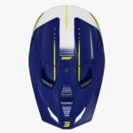Casco Off Road Shot Furious Peak Blue Neon Yellow Glossy