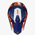Casco Off Road Shot Pulse AirFit Blue White Orange Glossy