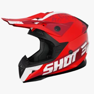 Casco Off Road Shot Pulse AirFit Red Glossy