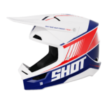 Casco Off Road Shot Furious Peak Blue Red Glossy