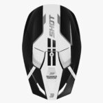 Casco Off Road Shot Furious Bolt Black White Glossy