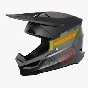 Casco Off Road Shot Furious Patrol Black Kaki Matt