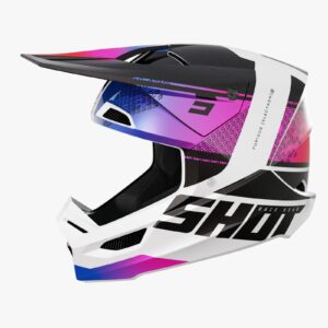 Casco Off Road Shot Furious Electron Purple Pearly