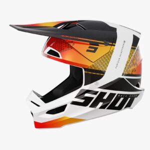 Casco Off Road Shot Furious Electron Orange Pearly