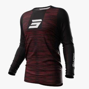 Jersey Off Road Shot Contact Skill Burgundy