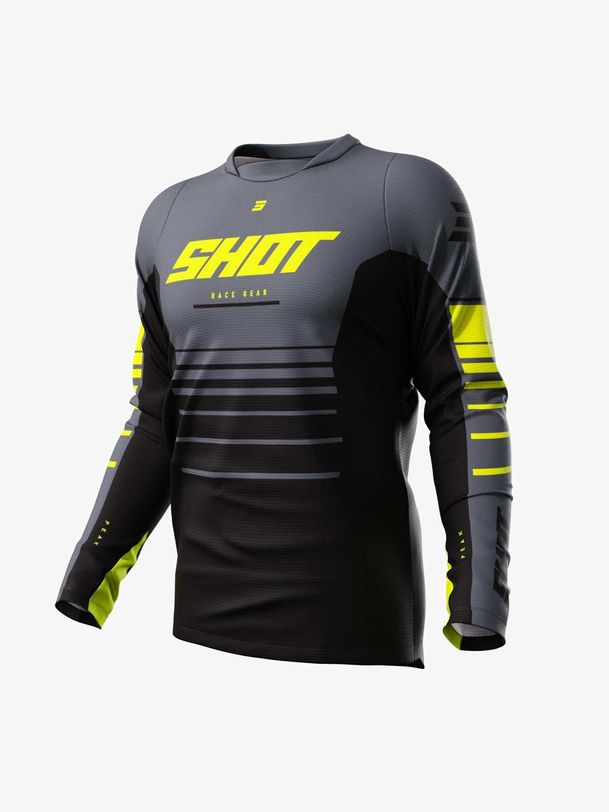 Jersey Off Road Shot Devo Peak Neon Yellow