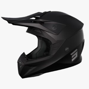 Casco Off Road Shot Pulse Solid Black Matt