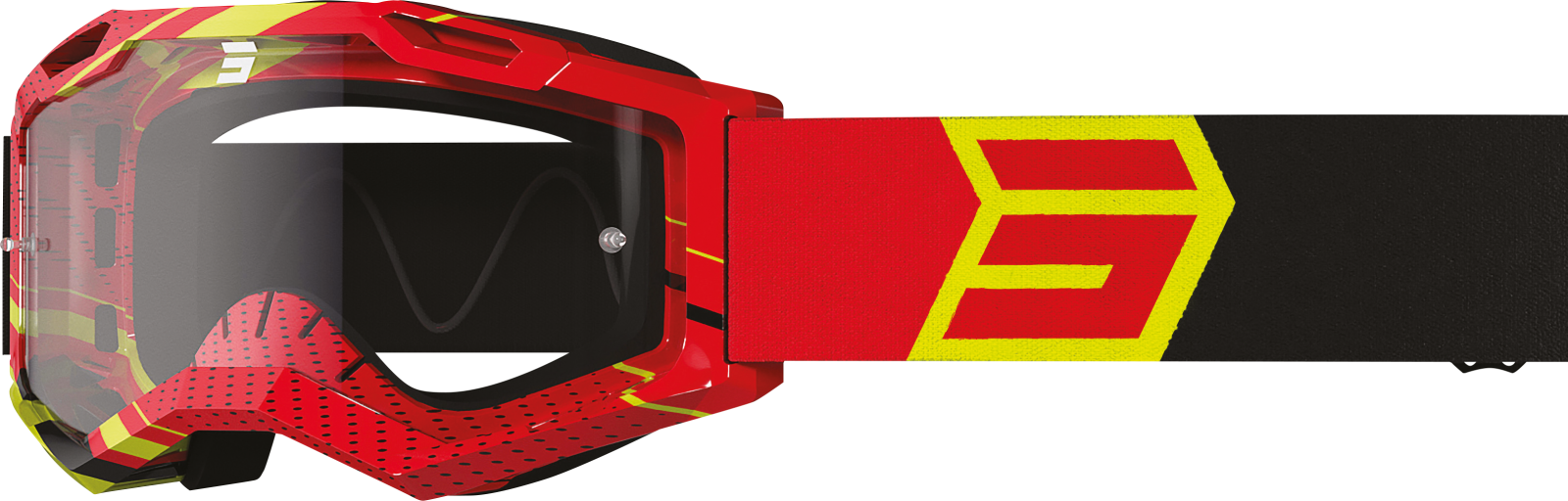 Gafas Off Road Shot Assault Drop Red Glossy