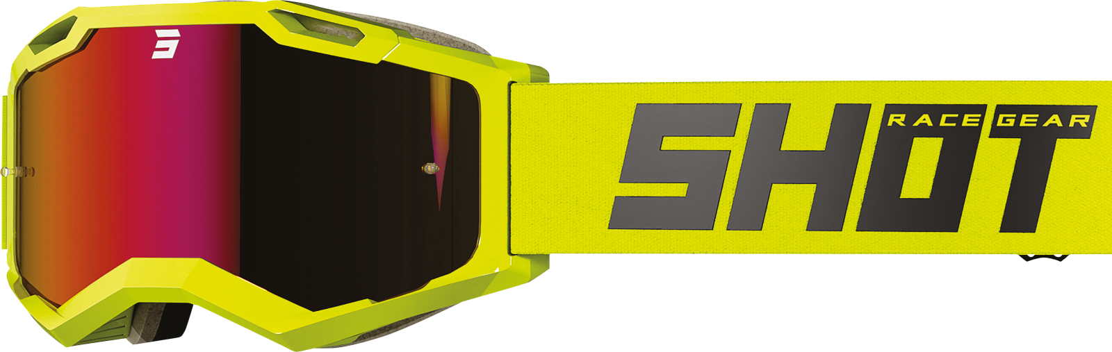 Gafas Off Road Shot Iris 2.0 Solid Neon Yellow Glossy