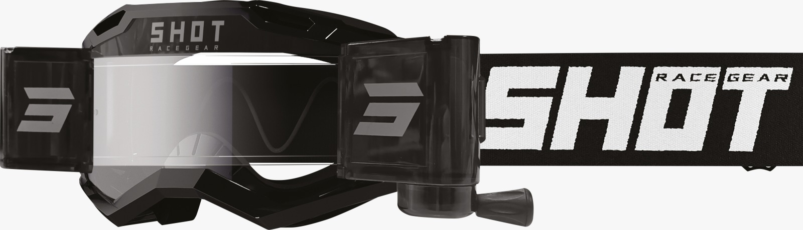 Gafas Off Road Shot Assault Solid Black Roll-Off Glossy