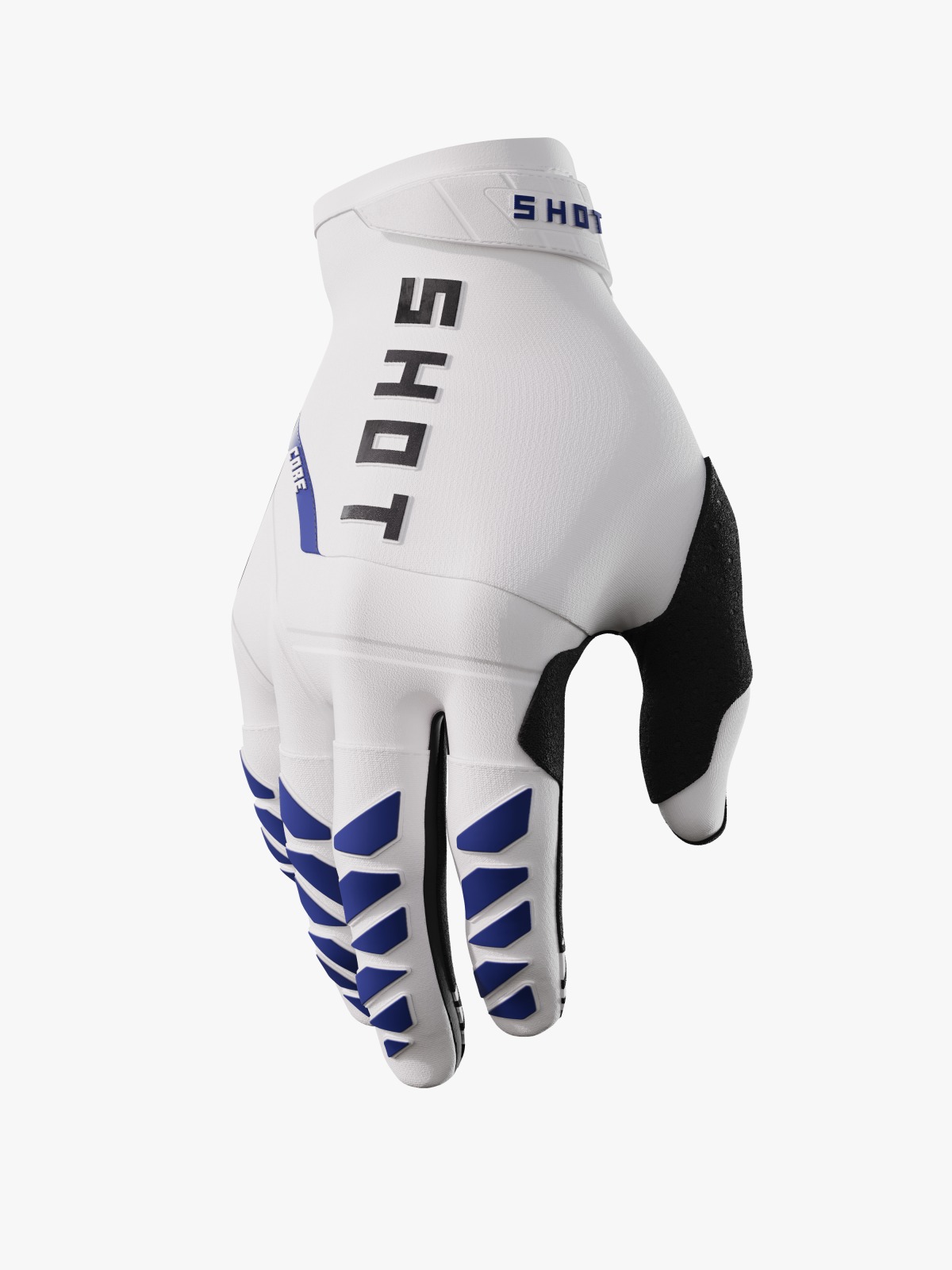 Guantes Off Road Shot Core White Blue