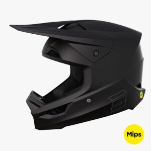 Casco Off Road Shot Race Solid Black Matt