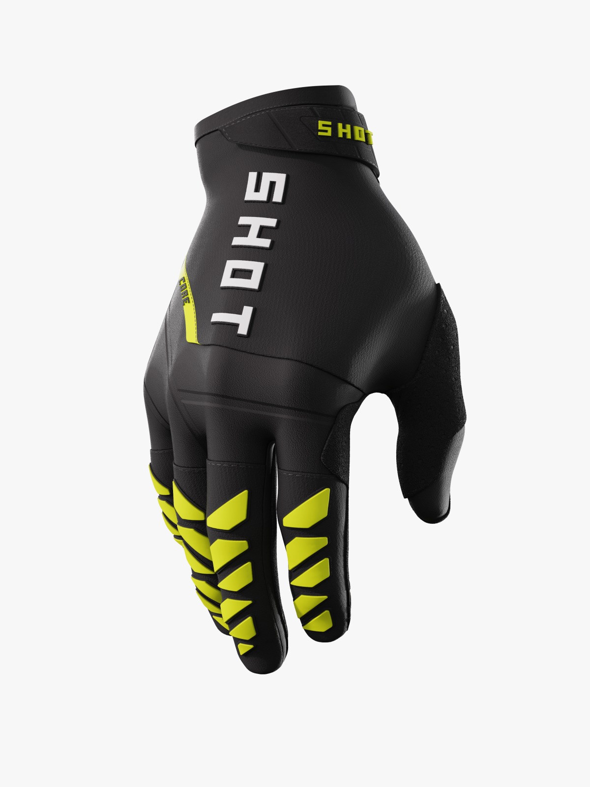 Guantes Off Road Shot Core Neon Yellow