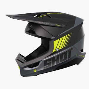 Casco Off Road Shot Furious Peak Grey Neon Yellow Matt