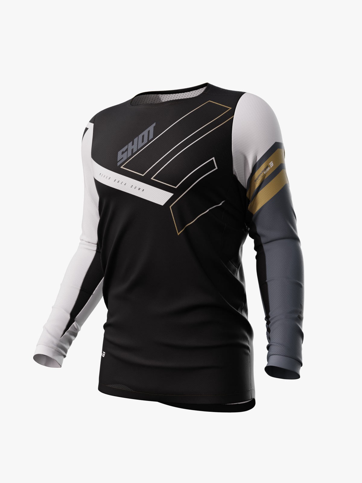 Jersey Off Road Shot Contact Rush Gold